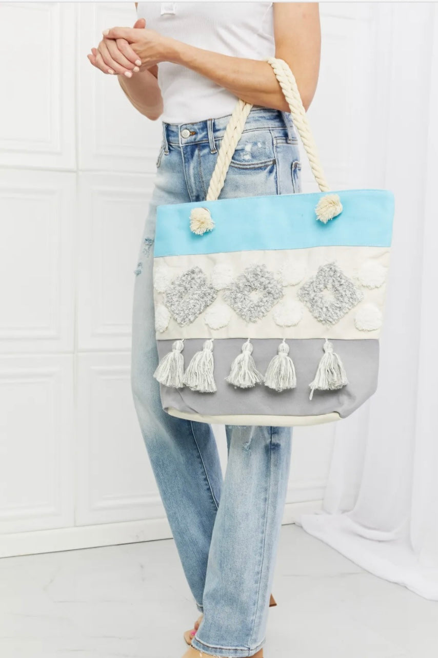 Justin Taylor In The Sand Tassel Tote Bag