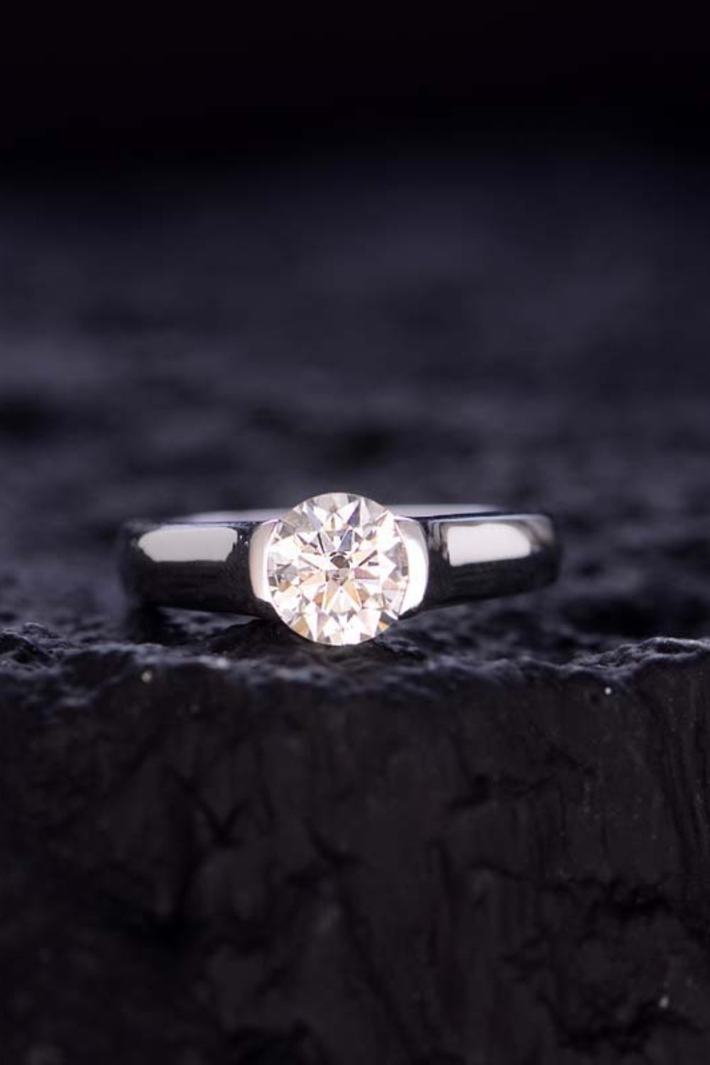 1.5 Carat Moissanite 925 Sterling Silver Ring