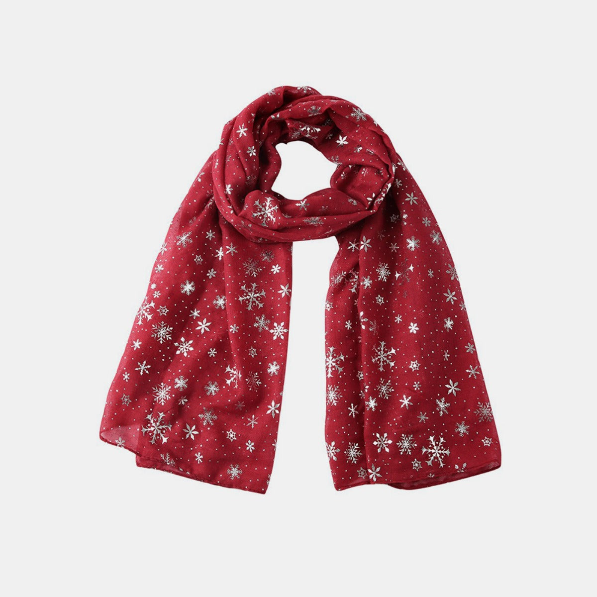 Thermal Snowflakes Polyester Scarf