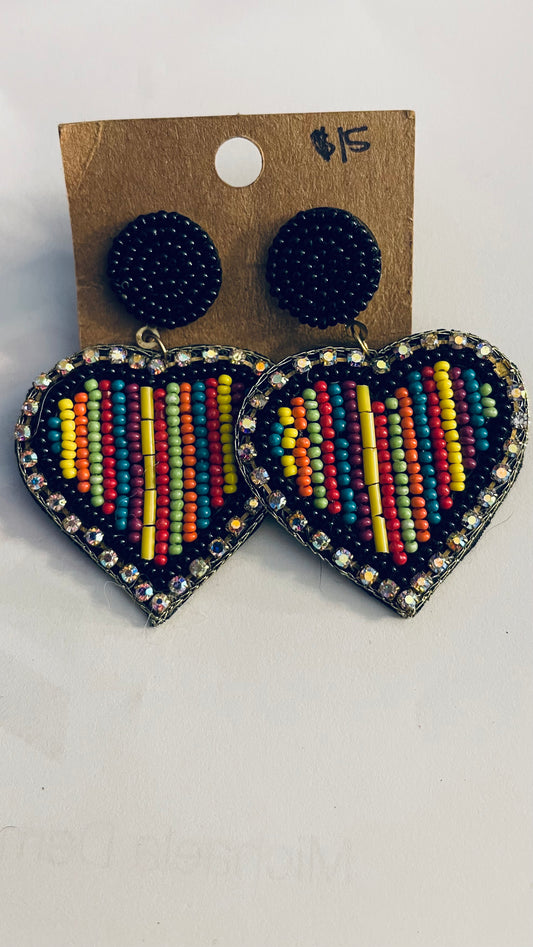 Beaded ❤️ Earrings