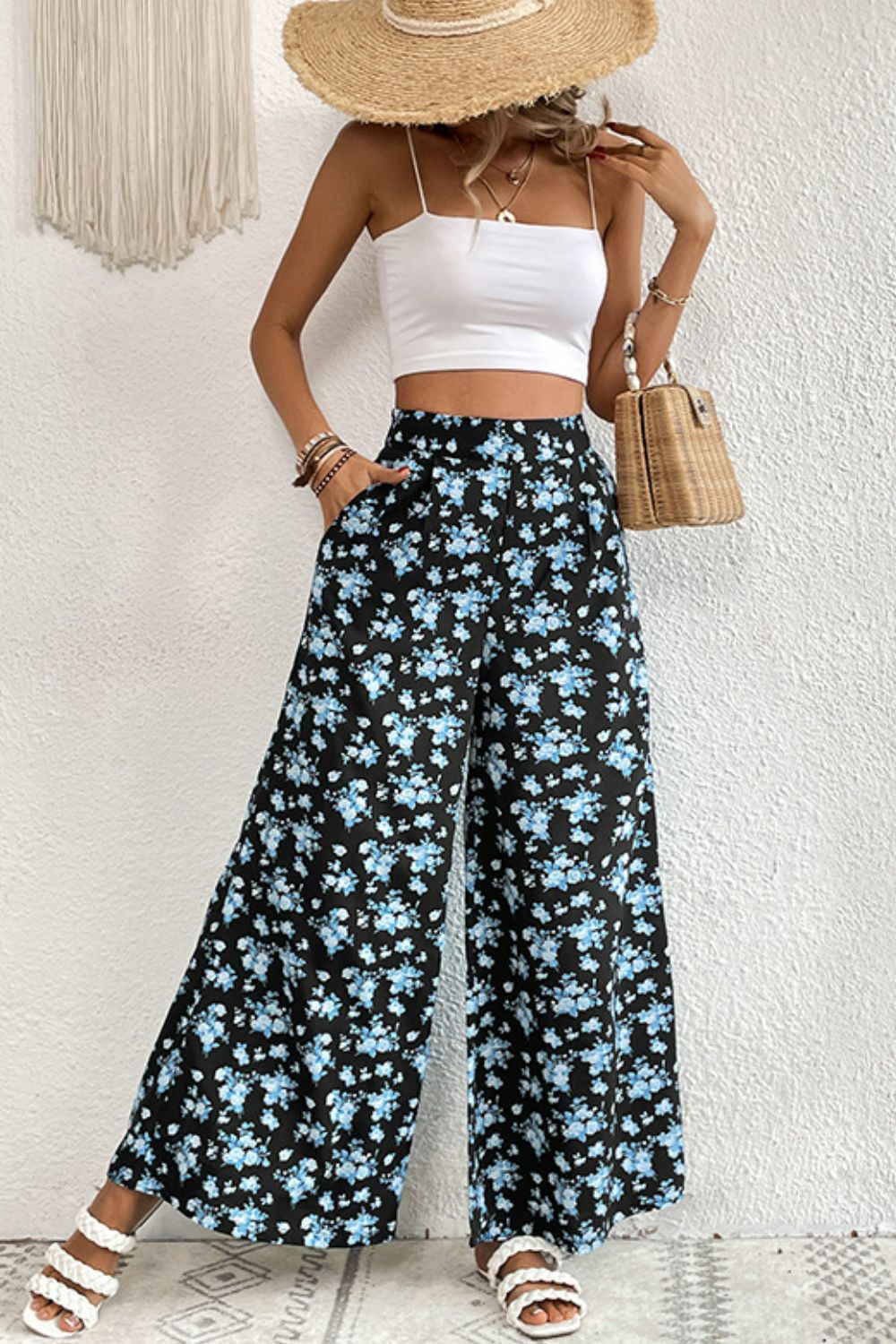 Floral Pocket Culottes