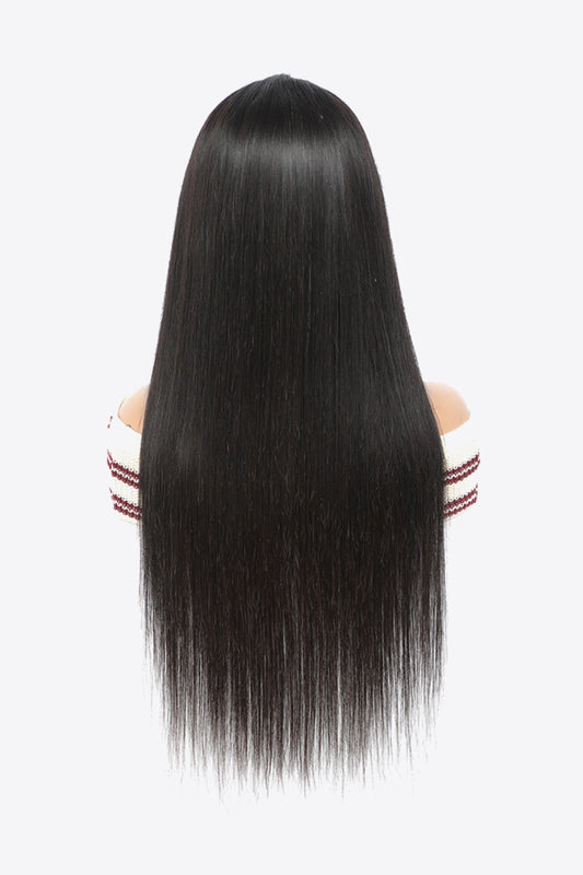 18" 13*4" Natural Human Wigs in Black 150% Density