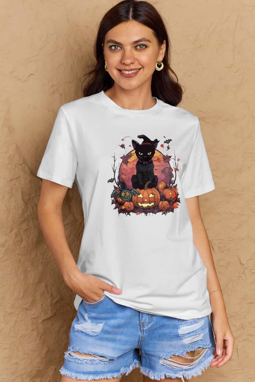 Simply Love Full Size Halloween Theme Graphic T-Shirt