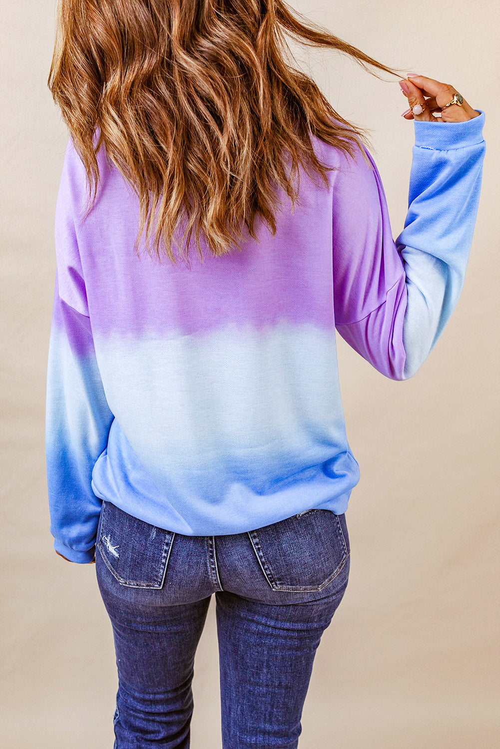 Drop Shoulder Round Neck Sweatshirt