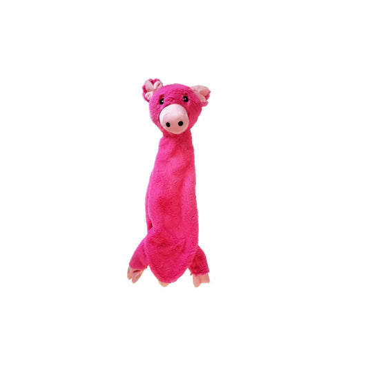 Beatrice The Pig - Skinny Plush Toy - Squeaker and Crinkle - 21 Inch