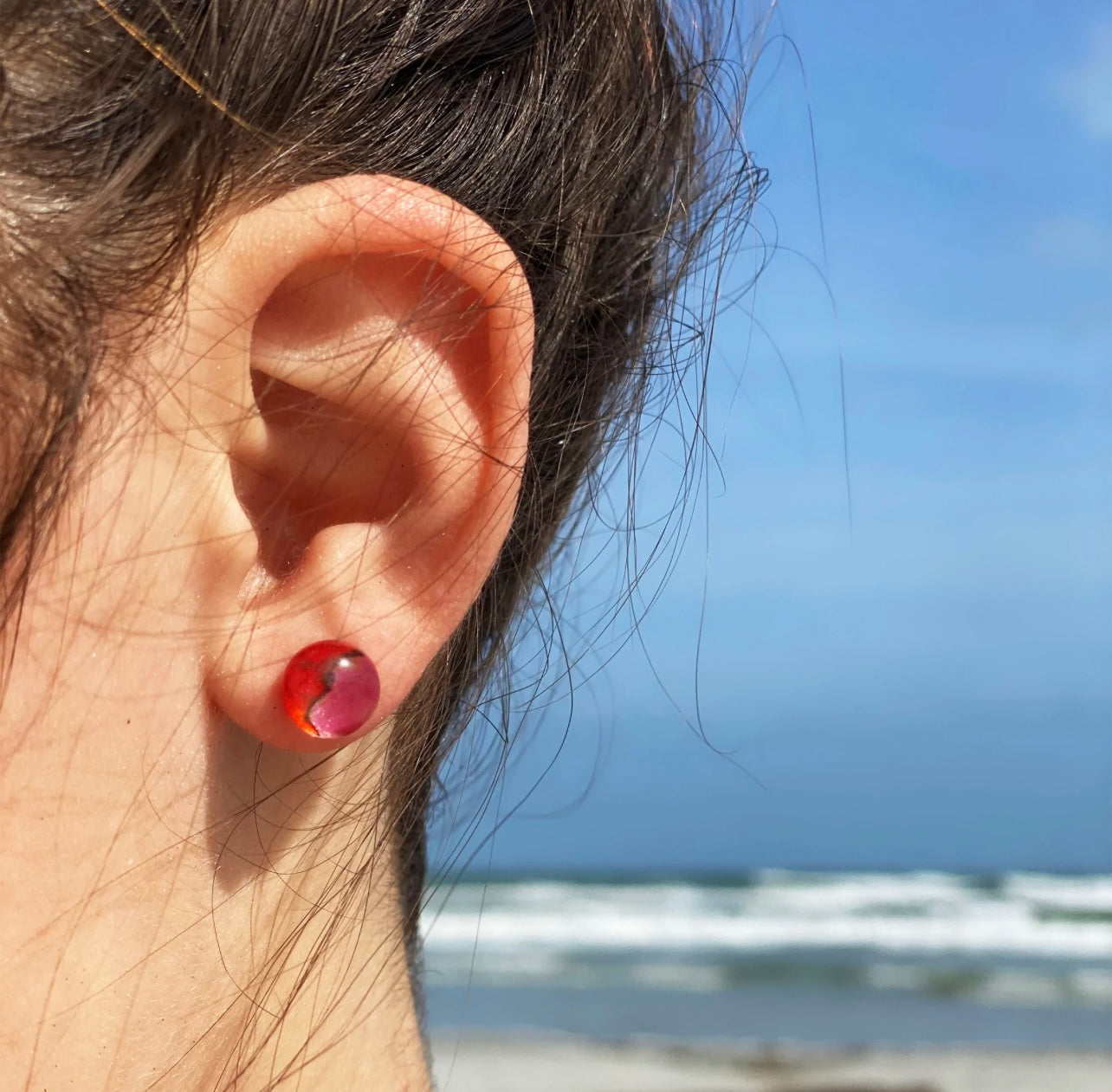 Red Calypso Earrings